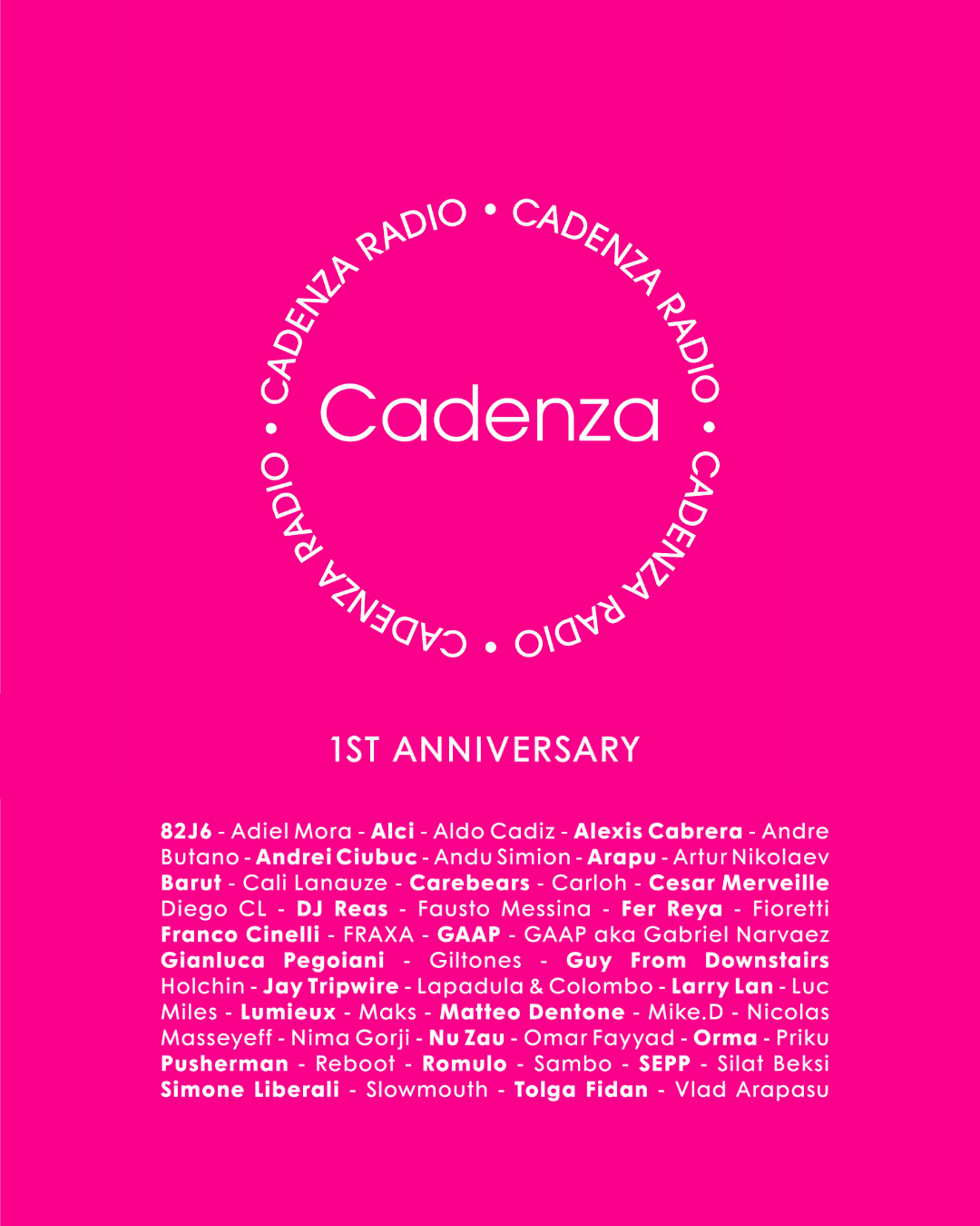 One Year of Cadenza Radio